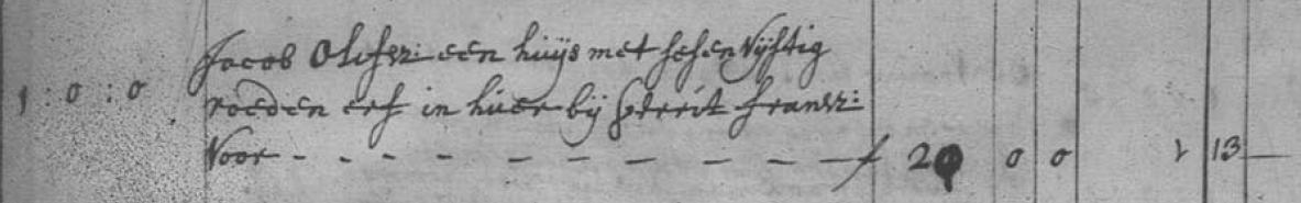 Inschrijving Verpondingen Bergen, 1731
