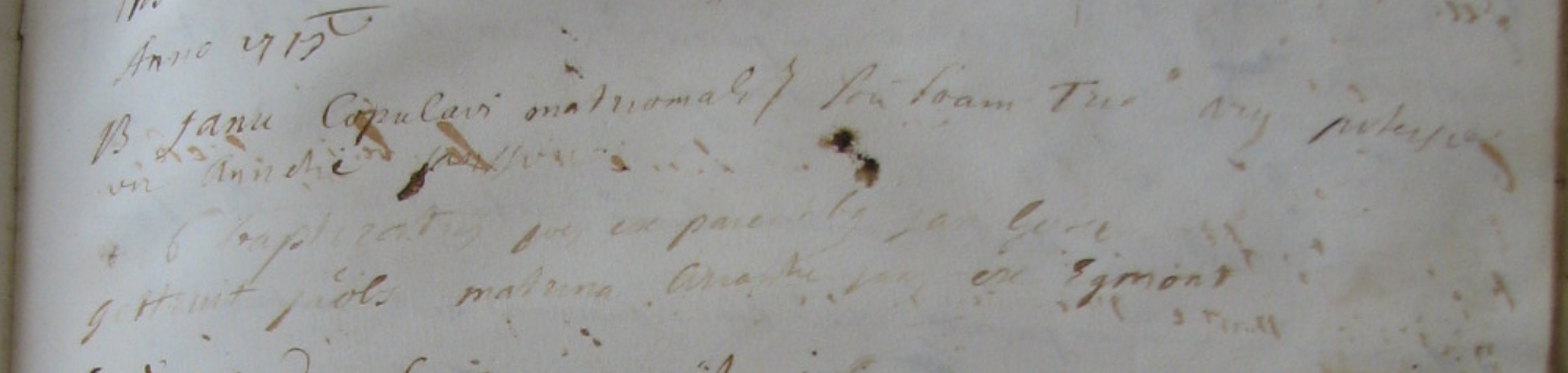 Doopinschrijving Jan Tromp (Duijnmeijer), Heiloo 1715