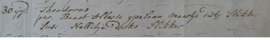 R.K. doopinschrijving Dirk IJpelaan, Limmen 1774